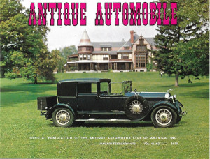 ANTIQUE AUTOMOBILE 1976 JAN - '27 LINCOLN TOWN CABRIOLET, '07 FORD K,'16 PIERCE